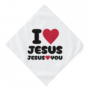 I Love Jesus and Jesus Loves You Christian Bandana