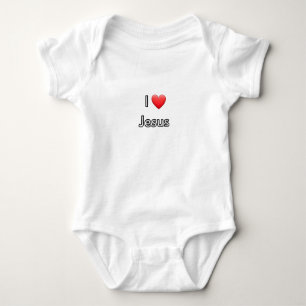 I Love Jesus, Baby Clothes, Love, Christian Baby Baby Bodysuit