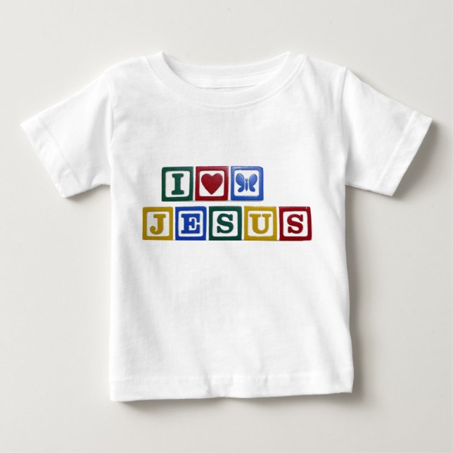 I Love Jesus Baby T-Shirt (Front)