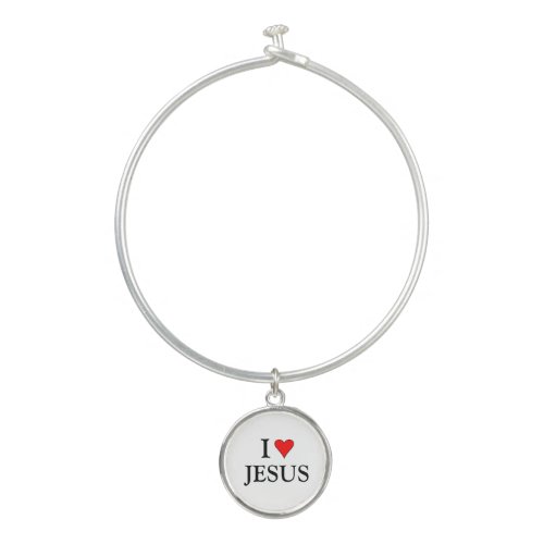 I love Jesus  Bangle Bracelet
