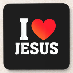 I Love Jesus Beverage Coaster