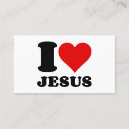 i love jesus business card