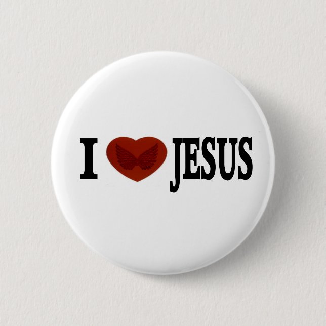 I LOVE JESUS BUTTON (Front)