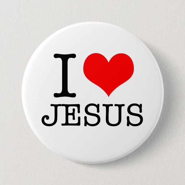 I Love Jesus    Button (Front)