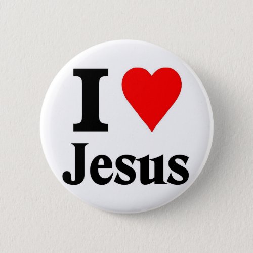 I love Jesus Button