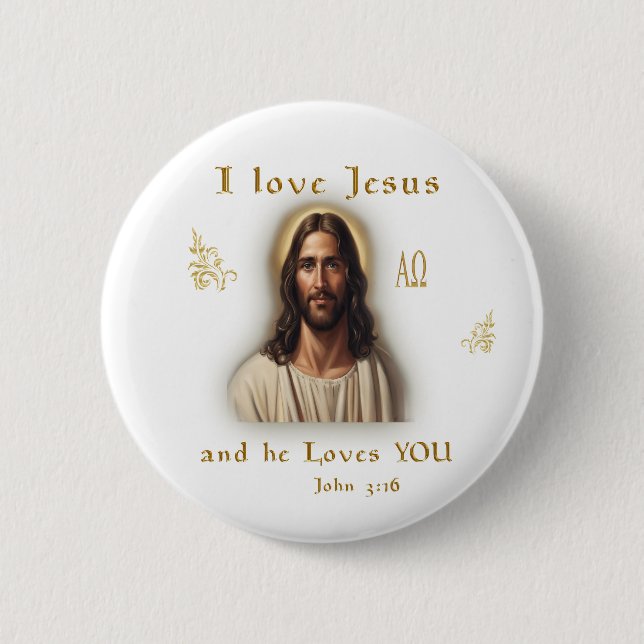 I love Jesus Button (Front)