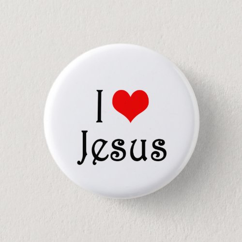 I love Jesus Button