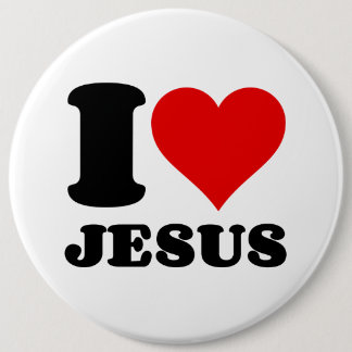 I LOVE JESUS BUTTON