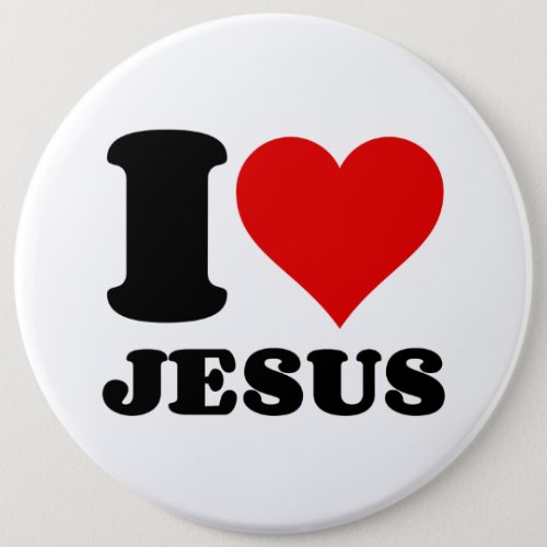 I LOVE JESUS BUTTON