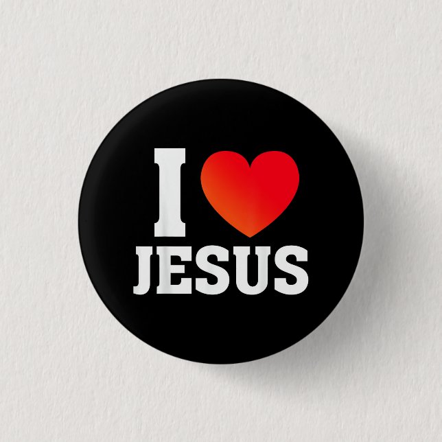 I Love Jesus Button (Front)