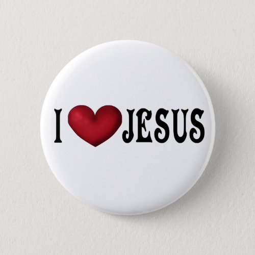 I Love Jesus Button