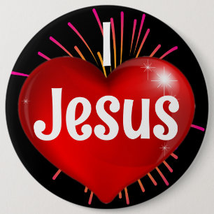 I Love Jesus Button