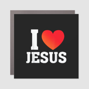 I Love Jesus Car Magnet