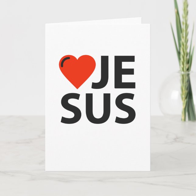 I Love Jesus Card (Front)