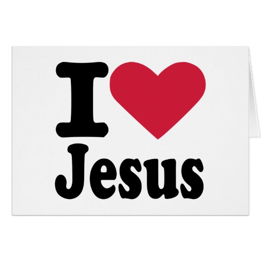 I love Jesus Cards (Front Horizontal)