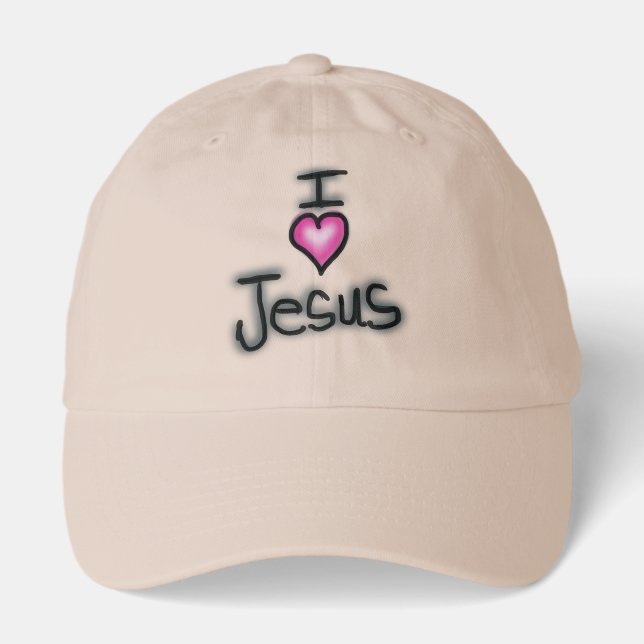 I Love Jesus Christian Ladies  Hat (Front)