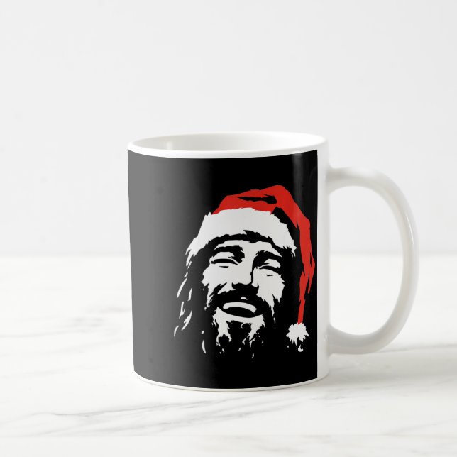 I Love Jesus Christmas Green  Coffee Mug (Right)
