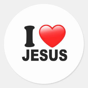 I Love Jesus Stickers | Zazzle