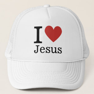 I ❤️ Love Jesus CUSTOMIZABLE Trucker Hat
