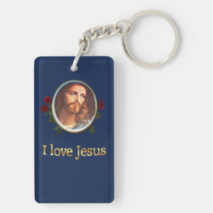 I love Jesus gifts Keychain