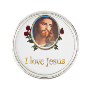 I love Jesus gifts Lapel Pin