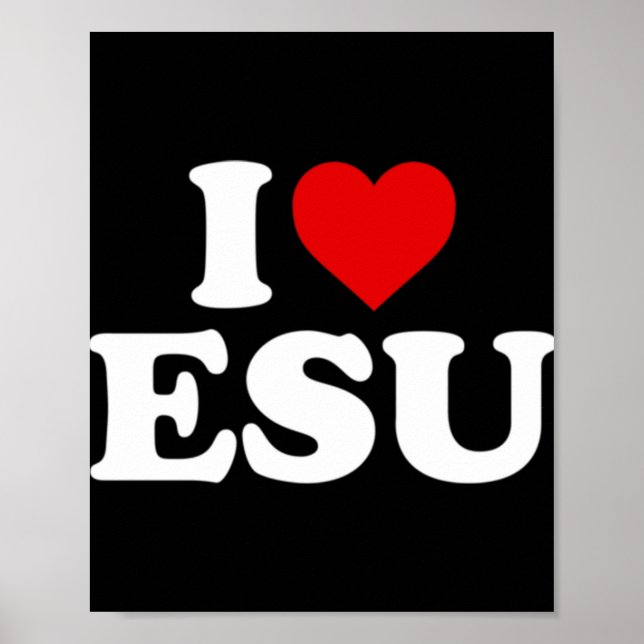 I Love Jesus - Heart Pullover HoodieFeatures a red Poster (Front)