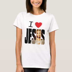 I Love Jesus - I Heart Jesus with image in name T-Shirt