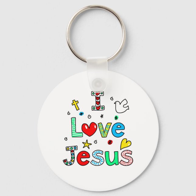I Love Jesus Keychain (Front)
