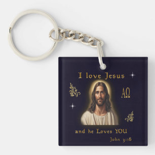 I love Jesus Keychain
