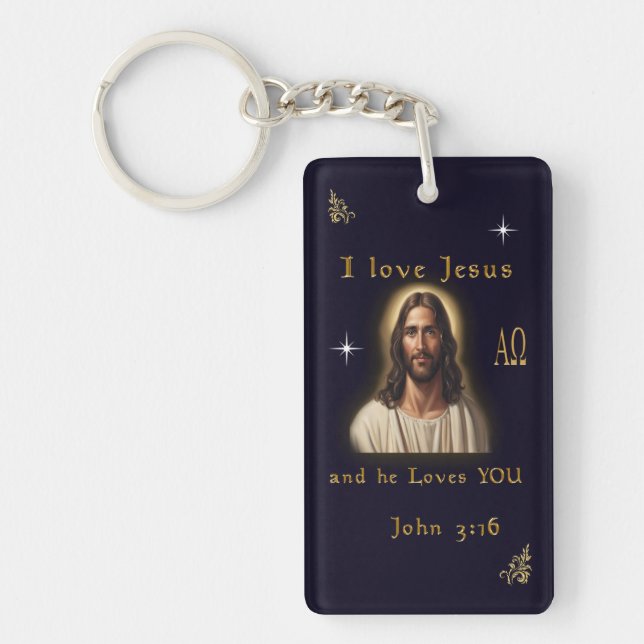 I love Jesus Keychain (Front)