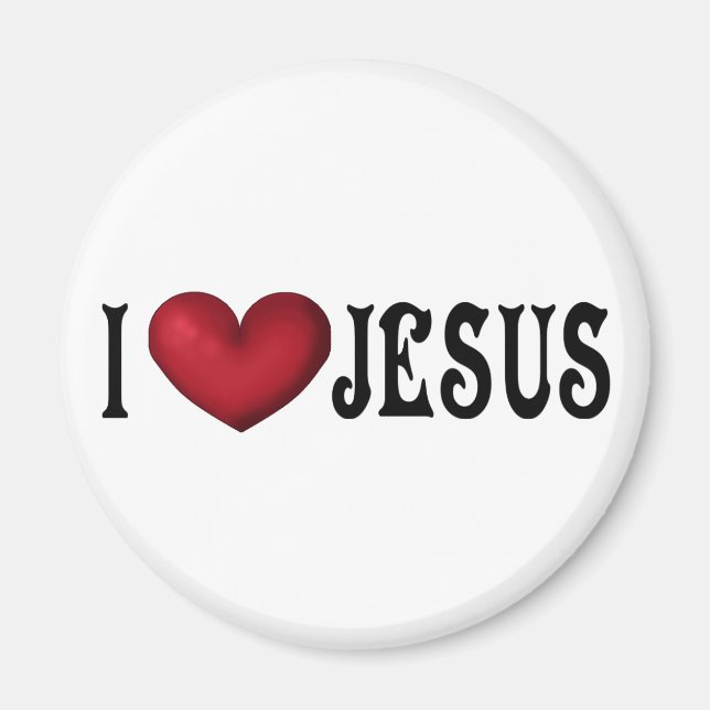 I Love Jesus Magnet (Front)