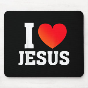 I Love Jesus Mouse Pad