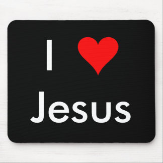 I Love Jesus Mouse Pad