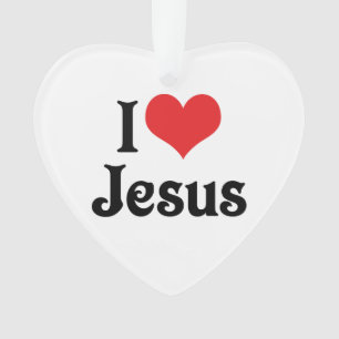I Love Jesus Ornament