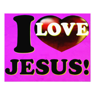 I Love Jesus! Photo Print