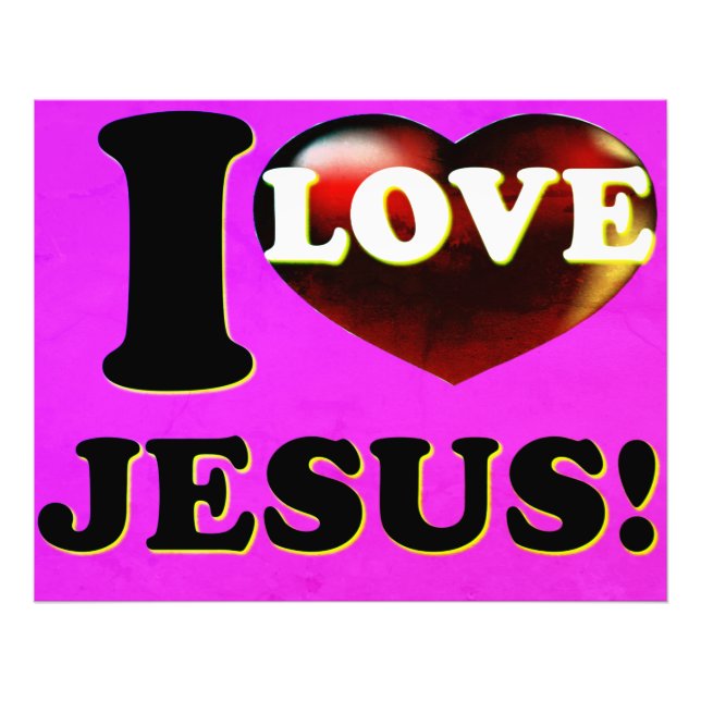 I Love Jesus! Photo Print (Front)