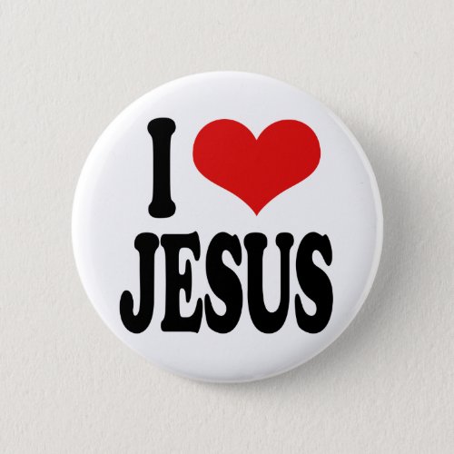 I Love Jesus Pinback Button