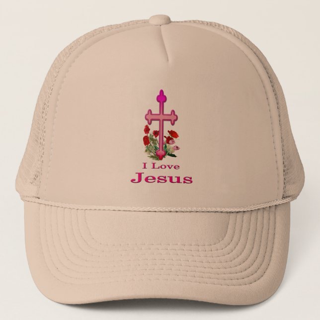 I love Jesus poisons Trucker Hat (Front)