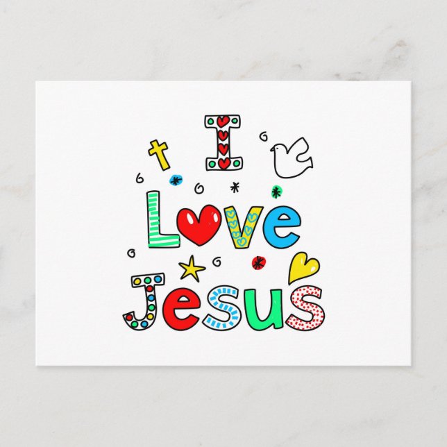 I Love Jesus Postcard (Front)