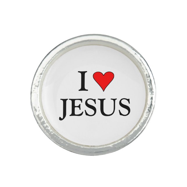I love Jesus  Ring (Front)