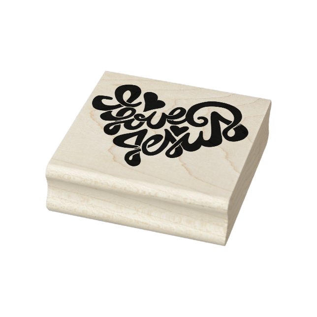 I love Jesus Rubber Stamp (Stamp)