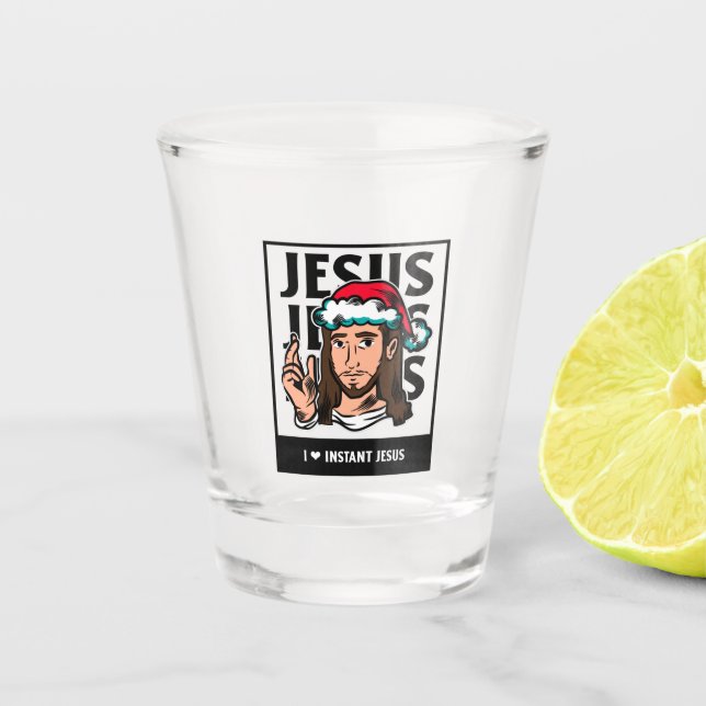 I LOVE JESUS SHOT GLASS (Front)