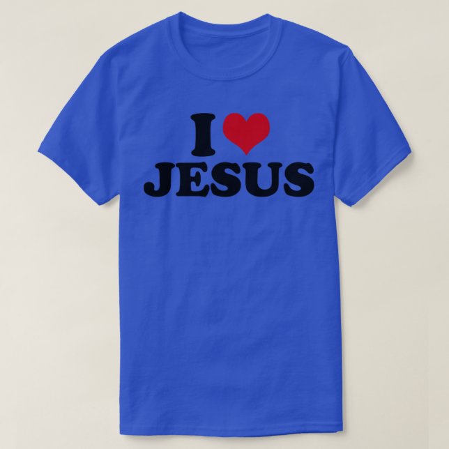 I Love Jesus T-Shirt (Design Front)