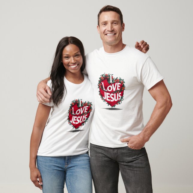 I Love Jesus T-Shirt Religion Christian (Unisex)