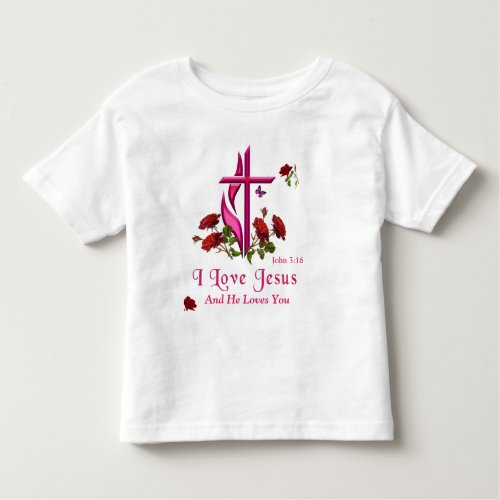 I love Jesus Toddler T_shirt