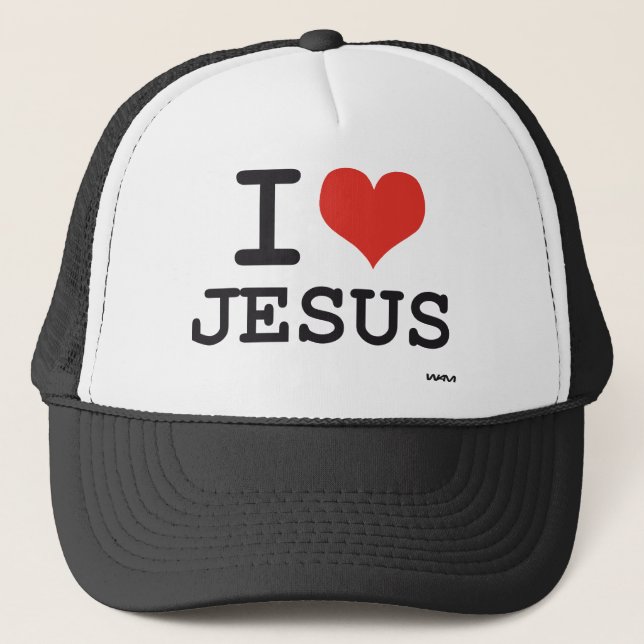 I love Jesus Trucker Hat (Front)