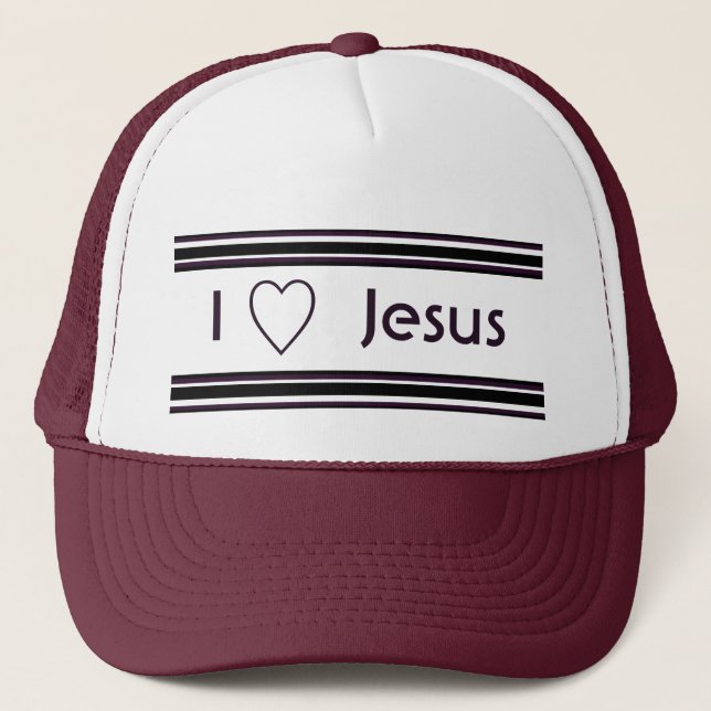 I Love Jesus Trucker Hat (Front)