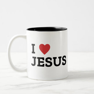 I love Jesus Two-Tone Mug, 444 ml Coffee Mug
