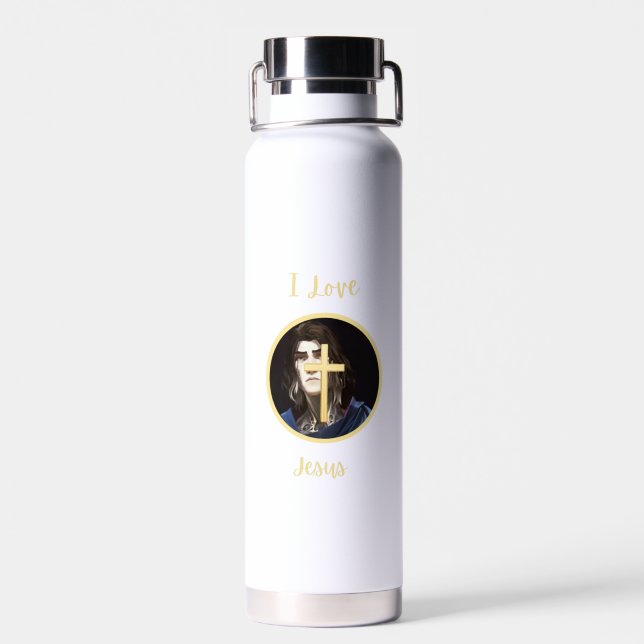 I Love Jesus Water Bottle (Back)