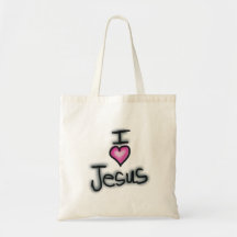 I Love Jesus With Pink Heart 